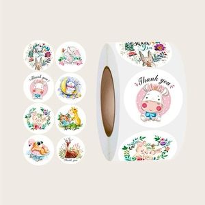 “4 for $25” Cartoon Graphic Thank You Sticker